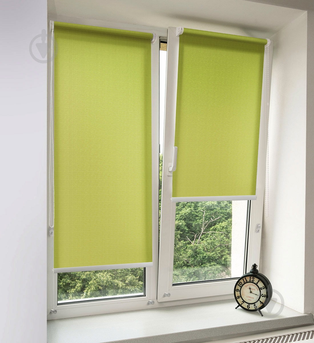 Ролета мини Rollotex ROYAL с фиксацией под наклон Салатовая 40x150 см - фото 2 Ролета мини Rollotex ROYAL с фиксацией под наклон Салатовая 40x150 см - фото 2