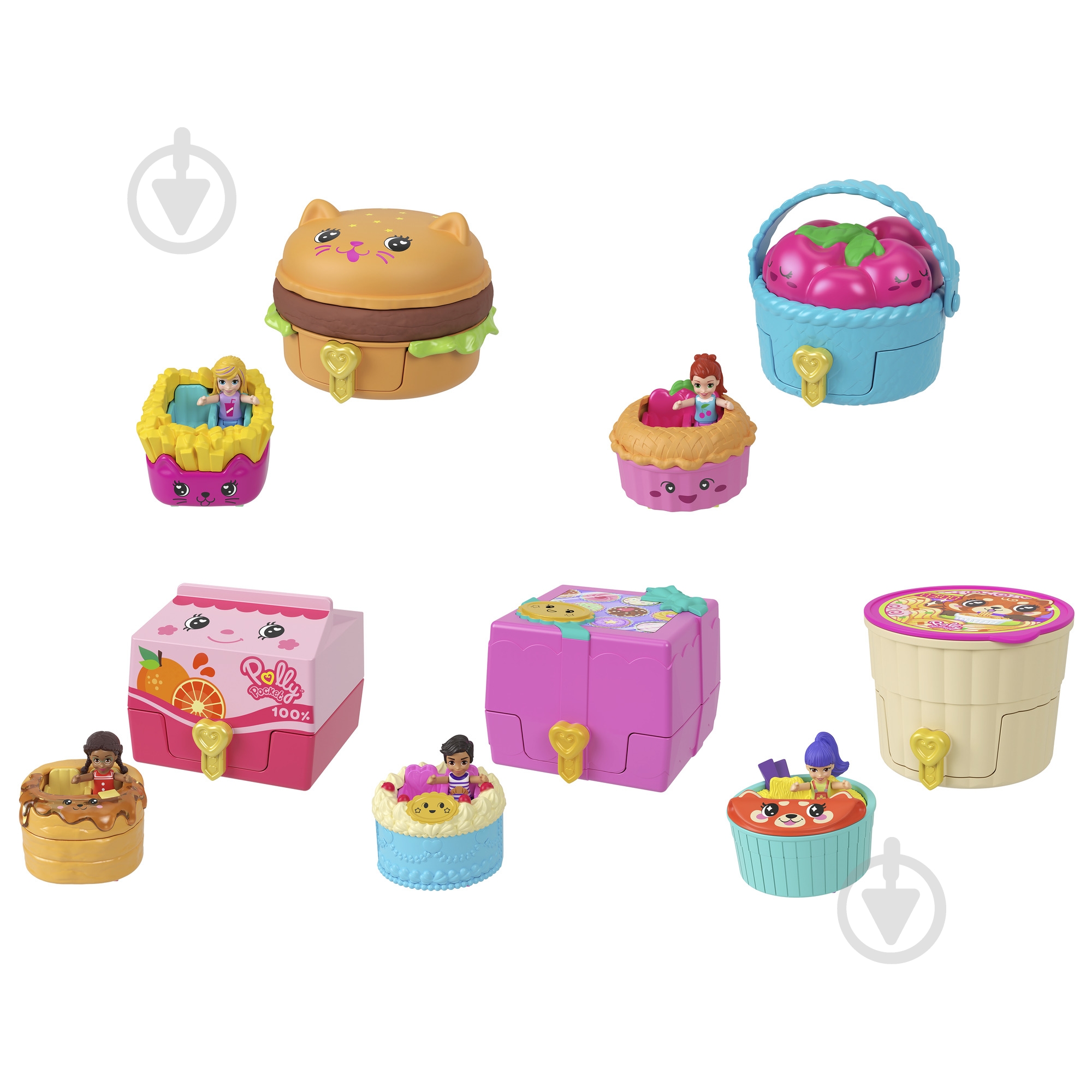 Ігровий набір Polly Pocket "Take out Reveal" серії "Доставка їжі" (сюрприз) JCR44 - фото 1