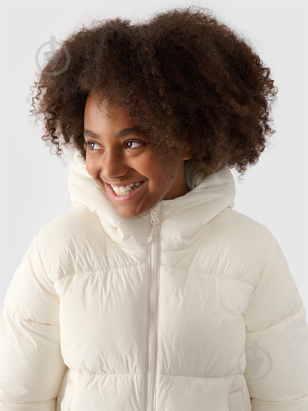 Пуховик для девочек зимний 4F DOWN JACKET F450 4FJWAW24TDJAF450-10S р.158 белый - фото 4 Пуховик для девочек зимний 4F DOWN JACKET F450 4FJWAW24TDJAF450-10S р.158 белый - фото 4