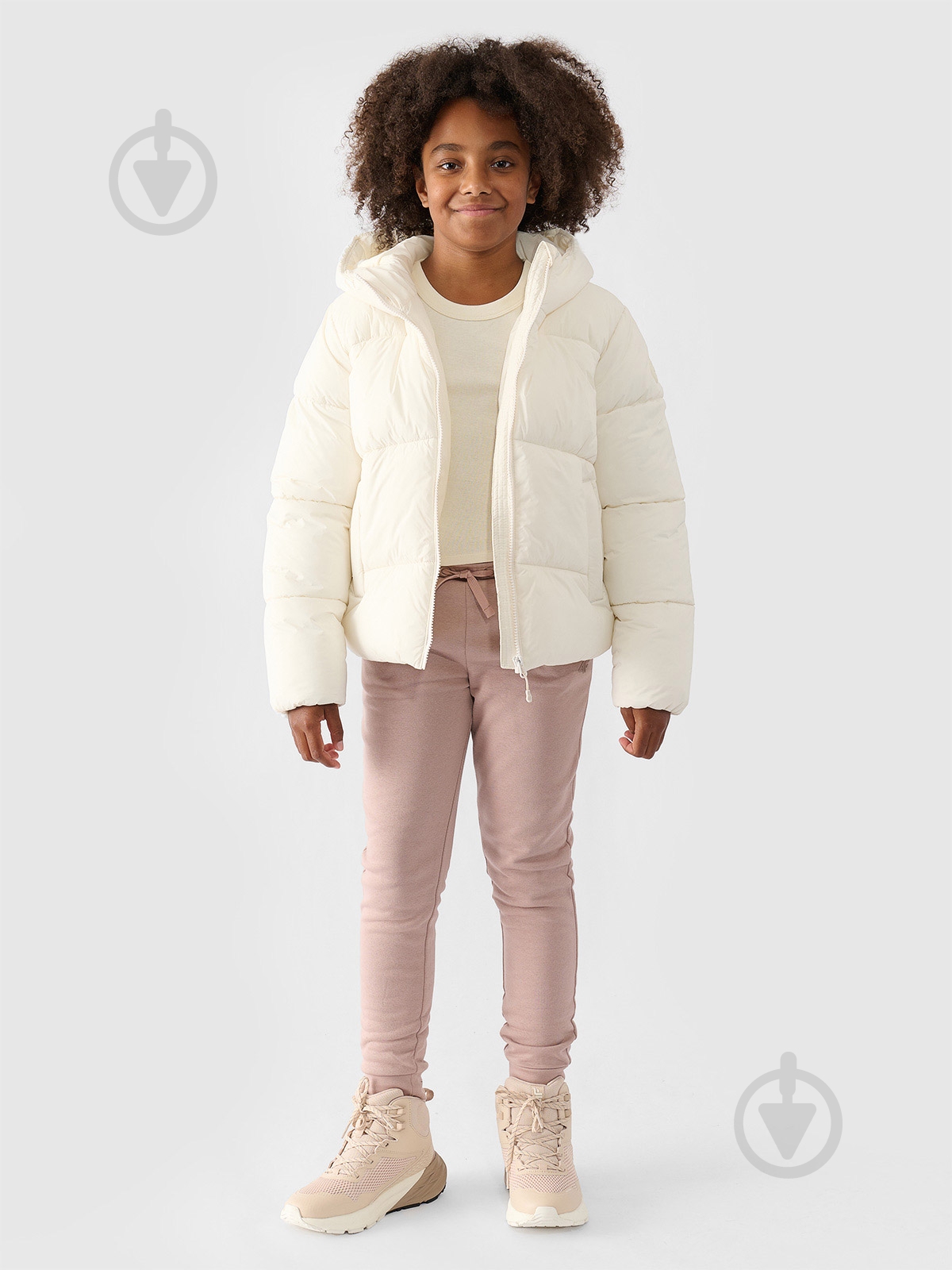 Пуховик для девочек зимний 4F DOWN JACKET F450 4FJWAW24TDJAF450-10S р.158 белый - фото 7 Пуховик для девочек зимний 4F DOWN JACKET F450 4FJWAW24TDJAF450-10S р.158 белый - фото 7