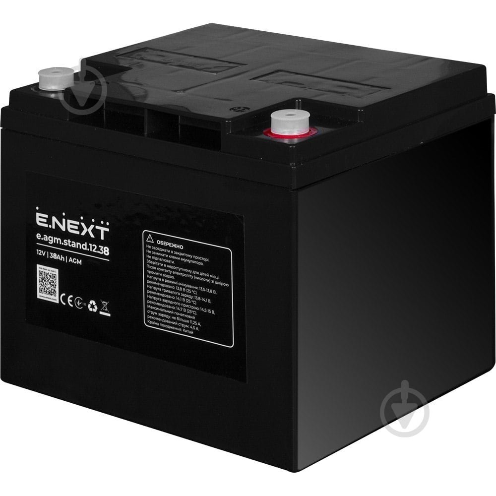 Акумулятор E.NEXT e.agm.stand.12.38 - фото 1