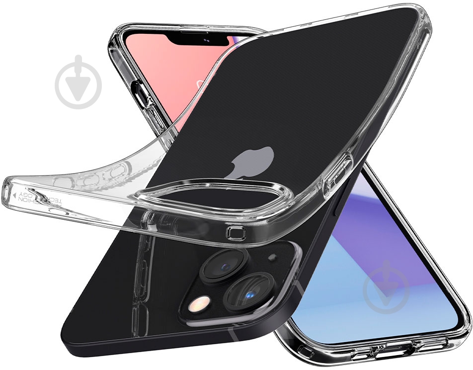 Чехол Spigen Crystal Flex для Apple iPhone 13 (ACS03557) crystal clear - фото 5