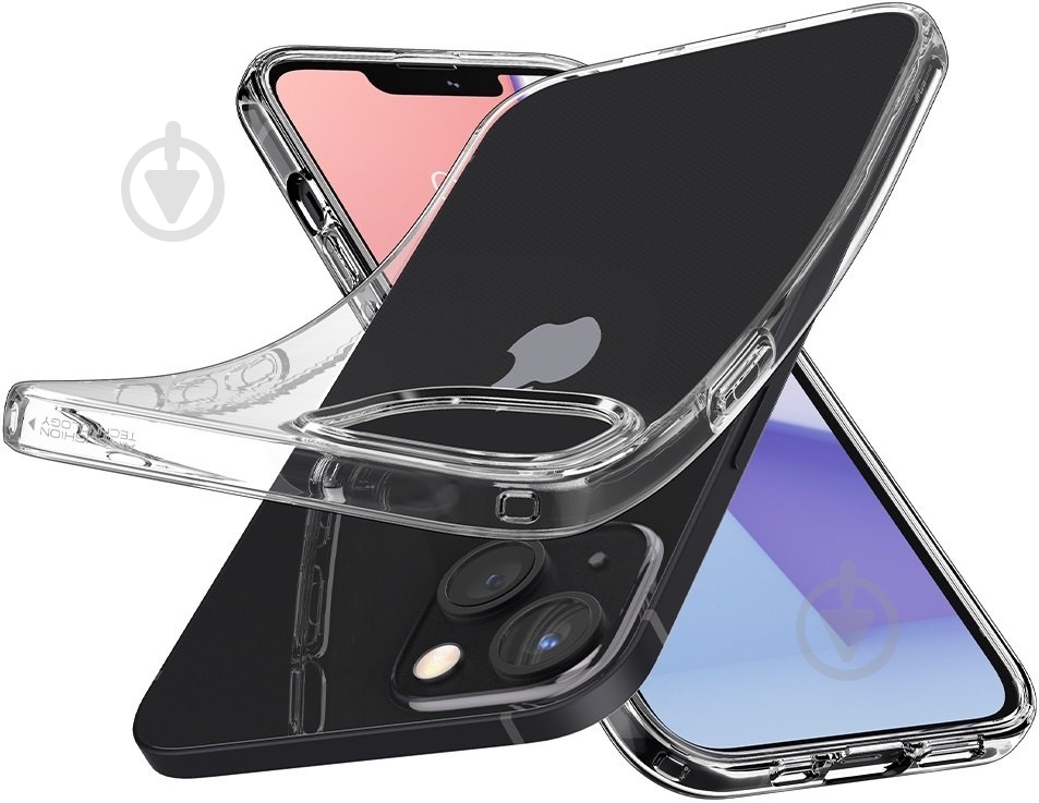 Чехол Spigen Crystal Flex для Apple iPhone 13 (ACS03558) space crystal - фото 6