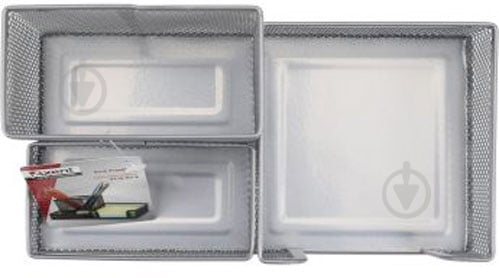 Органайзер настільний 203x105x100 мм сріблястий 2116-03-a Axent - фото 3 Органайзер настільний 203x105x100 мм сріблястий 2116-03-a Axent - фото 3