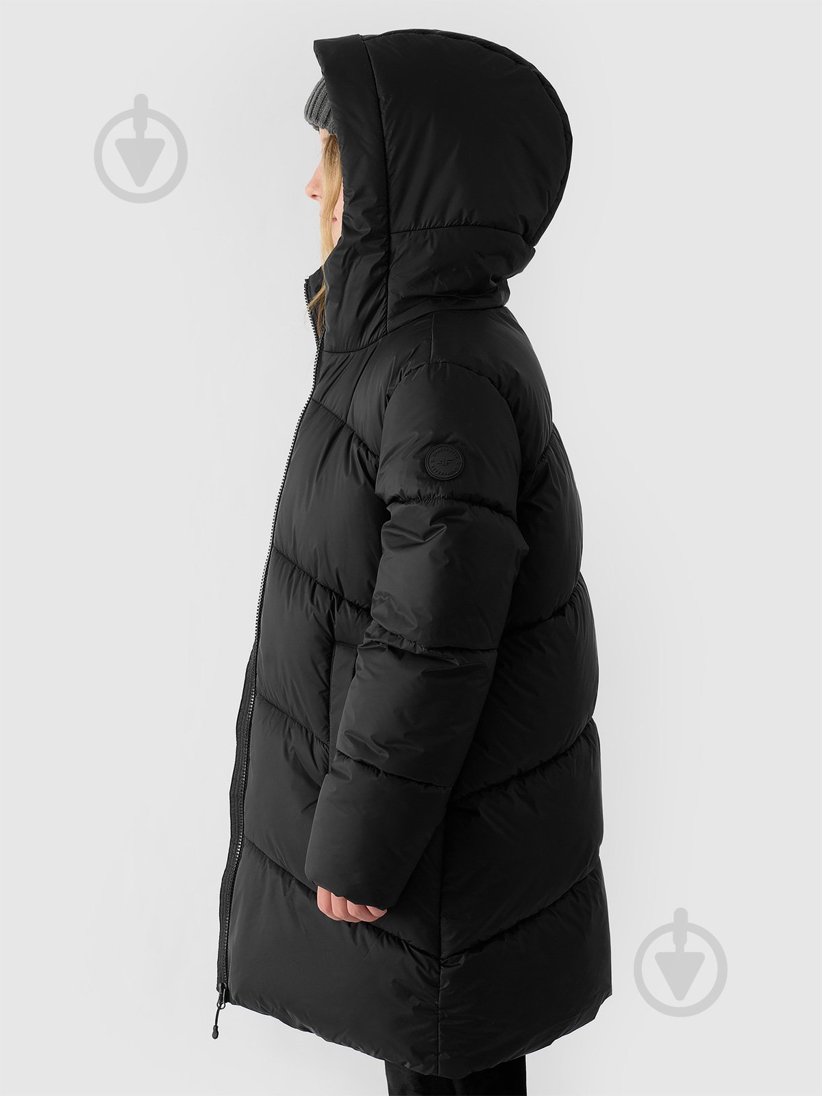 Пуховик для дівчаток зимовий 4F DOWN JACKET F455 4FJWAW24TDJAF455-20S р.146 чорний - фото 5