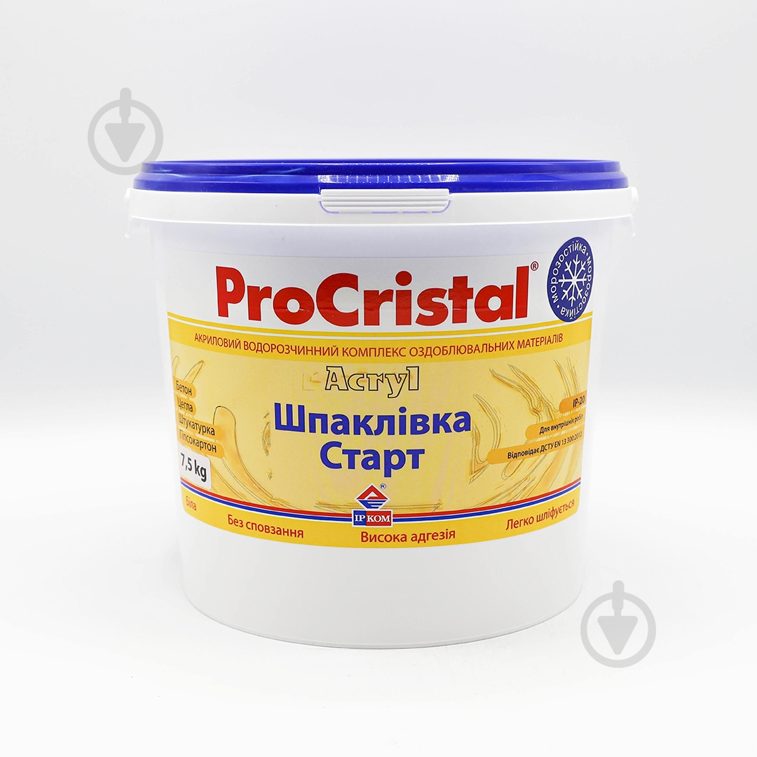 Шпаклівка ProCristal Старт ІР-20 7,5 кг - фото 1