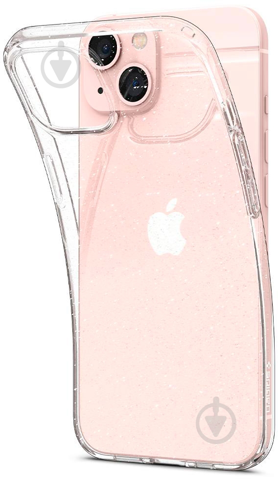 Чехол Spigen Liquid Crystal Glitter для Apple iPhone 13 (ACS03516) crystal quartz - фото 2