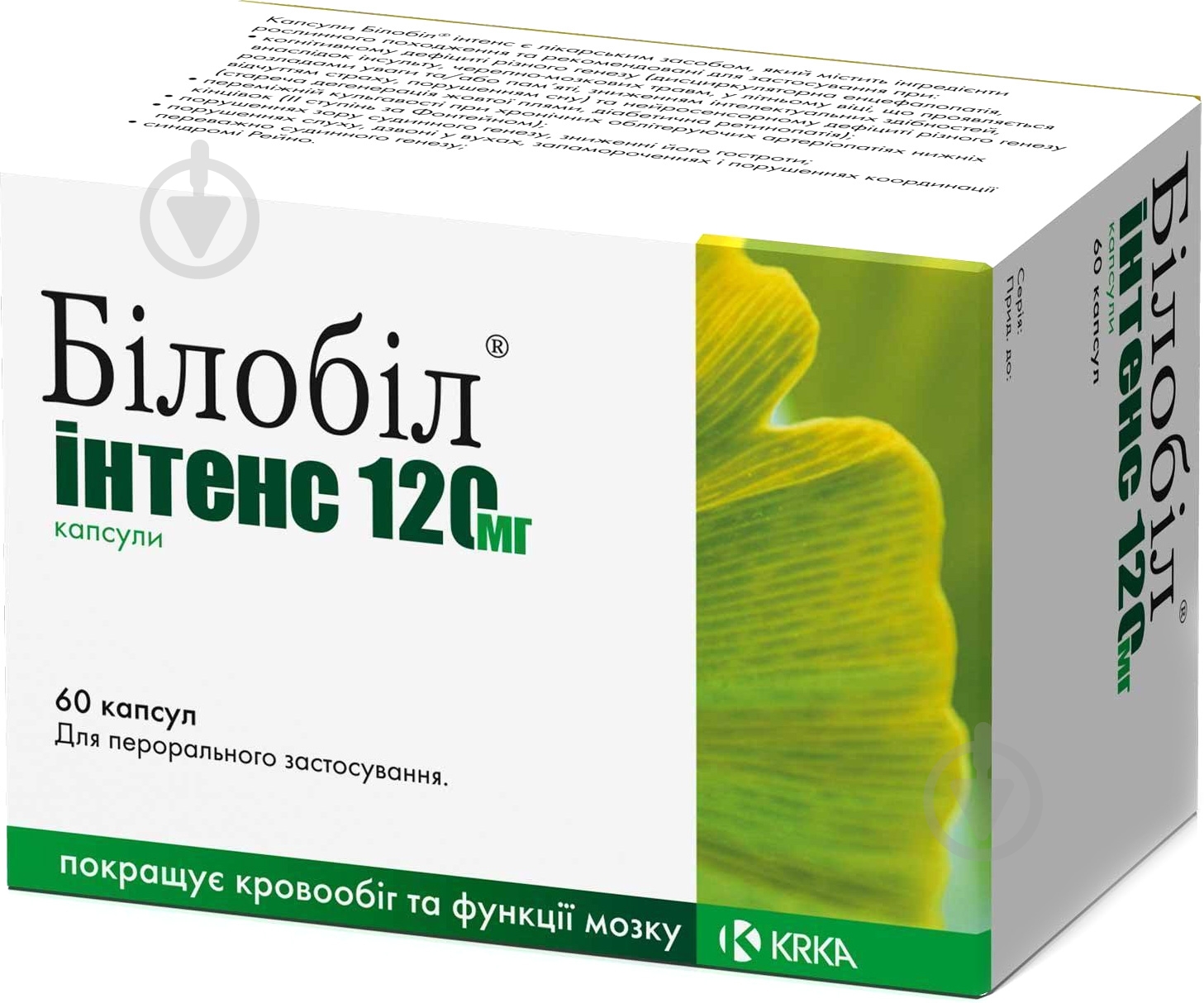 Билобил интенс №60 (10х6) капсулы 120 мг - фото 1 Билобил интенс №60 (10х6) капсулы 120 мг - фото 1