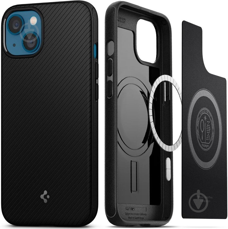 Чехол Spigen Mag Armor для Apple iPhone 13 (ACS03546) matt black - фото 1