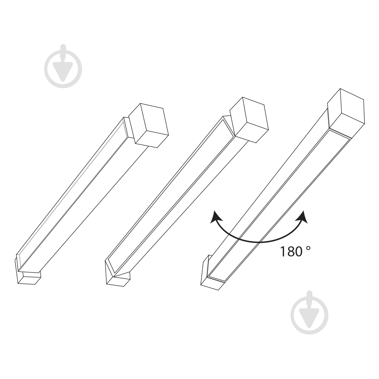 Трековий прожектор Hopfen LINIE-44-WH 44 Вт 4200 К білий - фото 2