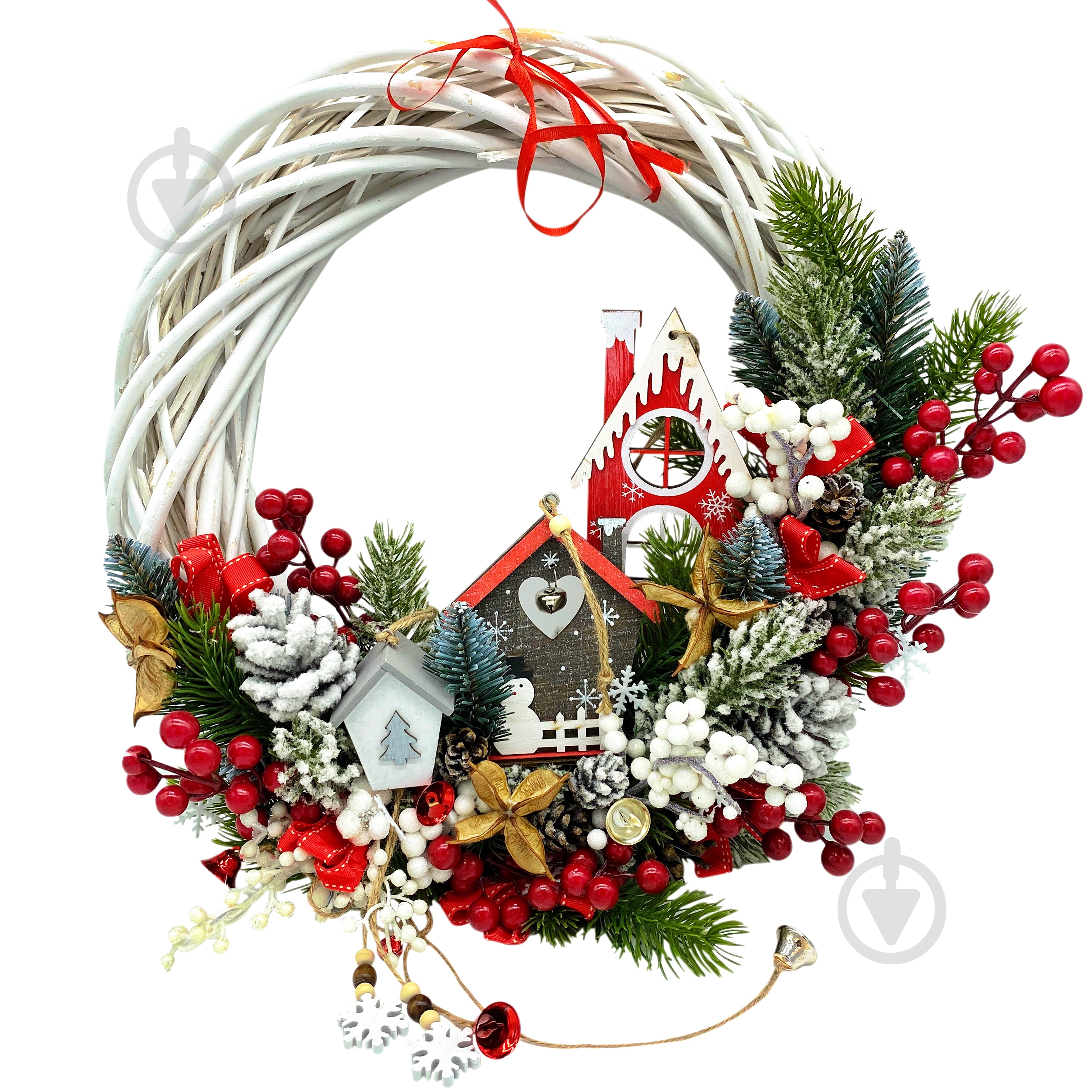 Декорація новорічна MISLT Віночок CW400-1 15 см - фото 1