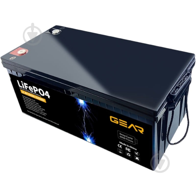 Батарея аккумуляторная для ИБП Gear 12.8V-200 Ah (2560 Wh) - фото 1 Батарея аккумуляторная для ИБП Gear 12.8V-200 Ah (2560 Wh) - фото 1