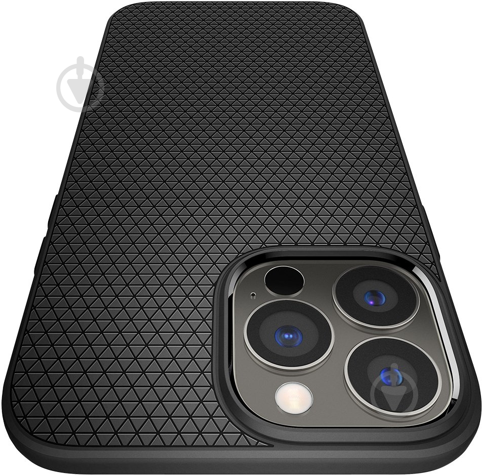 Чехол Spigen Liquid Air для Apple iPhone 13 Pro (ACS03258) matt black - фото 7