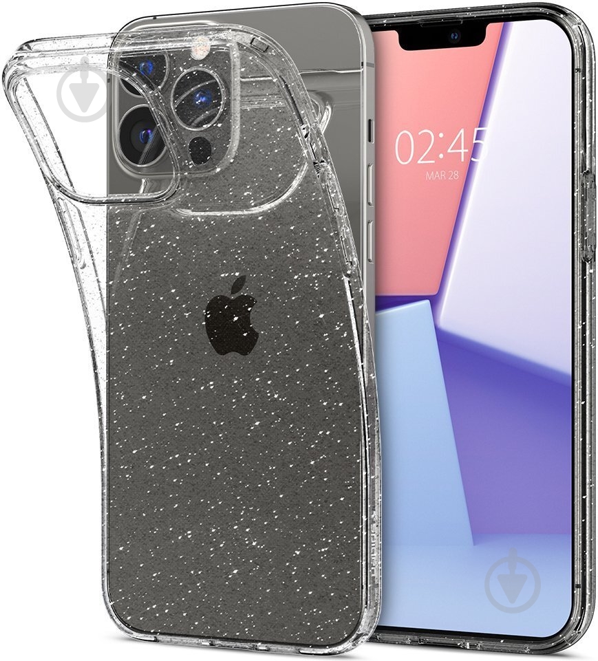Чохол Spigen Liquid Crystal Glitter для Apple iPhone 13 Pro (ACS03255) crystal quartz - фото 1