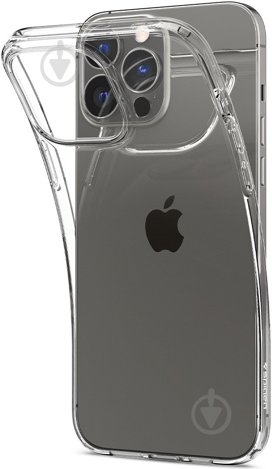 Чехол Spigen Liquid Crystal для Apple iPhone 13 Pro (ACS03254) crystal clear - фото 4