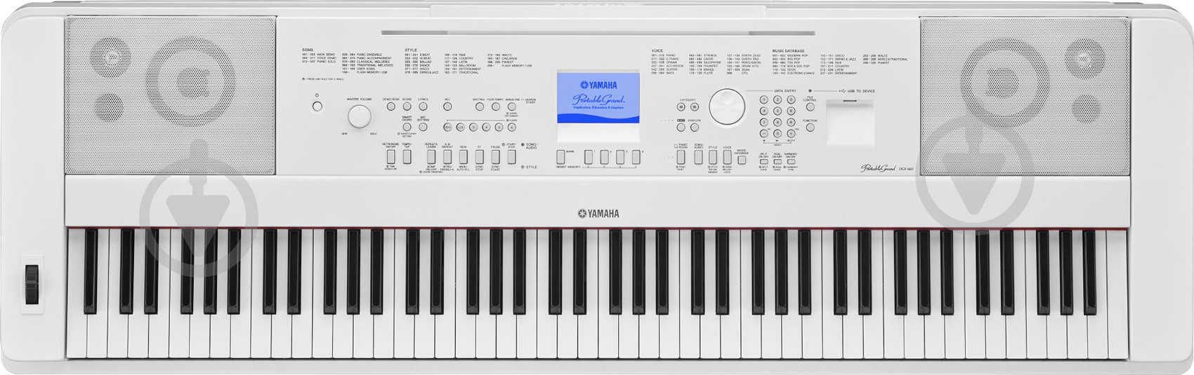 Синтезатор Yamaha DGX-660WH - фото 3