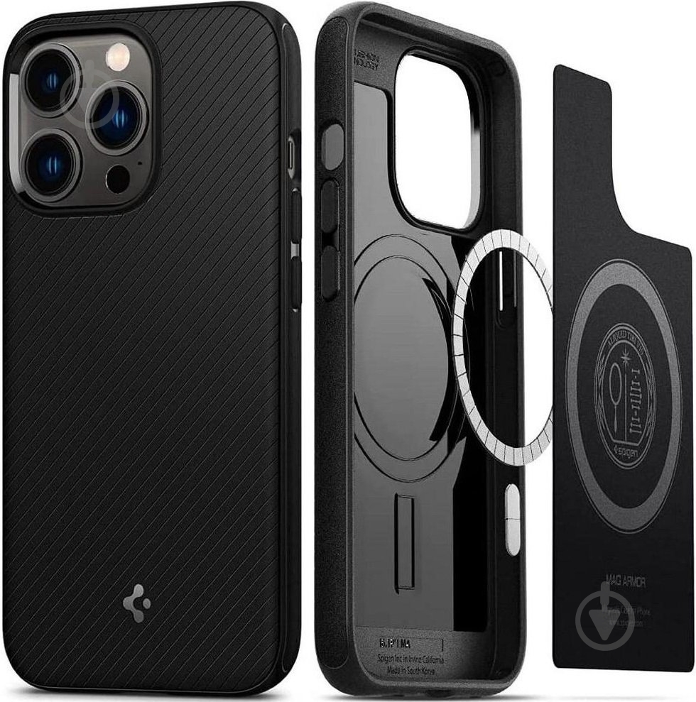 Чехол Spigen Core Armor Mag для Apple iPhone 13 Pro Max (ACS03238) matt black - фото 5