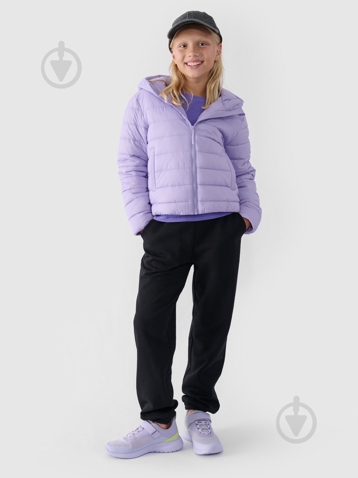 Куртка для девочек демисезонная 4F DOWN JACKET F449 4FJWAW24TDJAF449-51S р.164 фиолетовая - фото 2