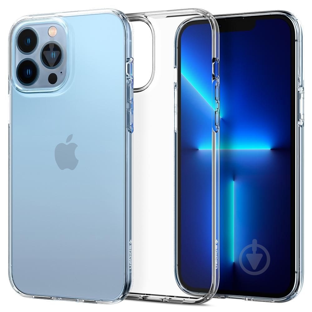 Чехол Spigen Crystal Flex для Apple iPhone 13 Pro Max (ACS03239) crystal clear - фото 4 Чехол Spigen Crystal Flex для Apple iPhone 13 Pro Max (ACS03239) crystal clear - фото 4