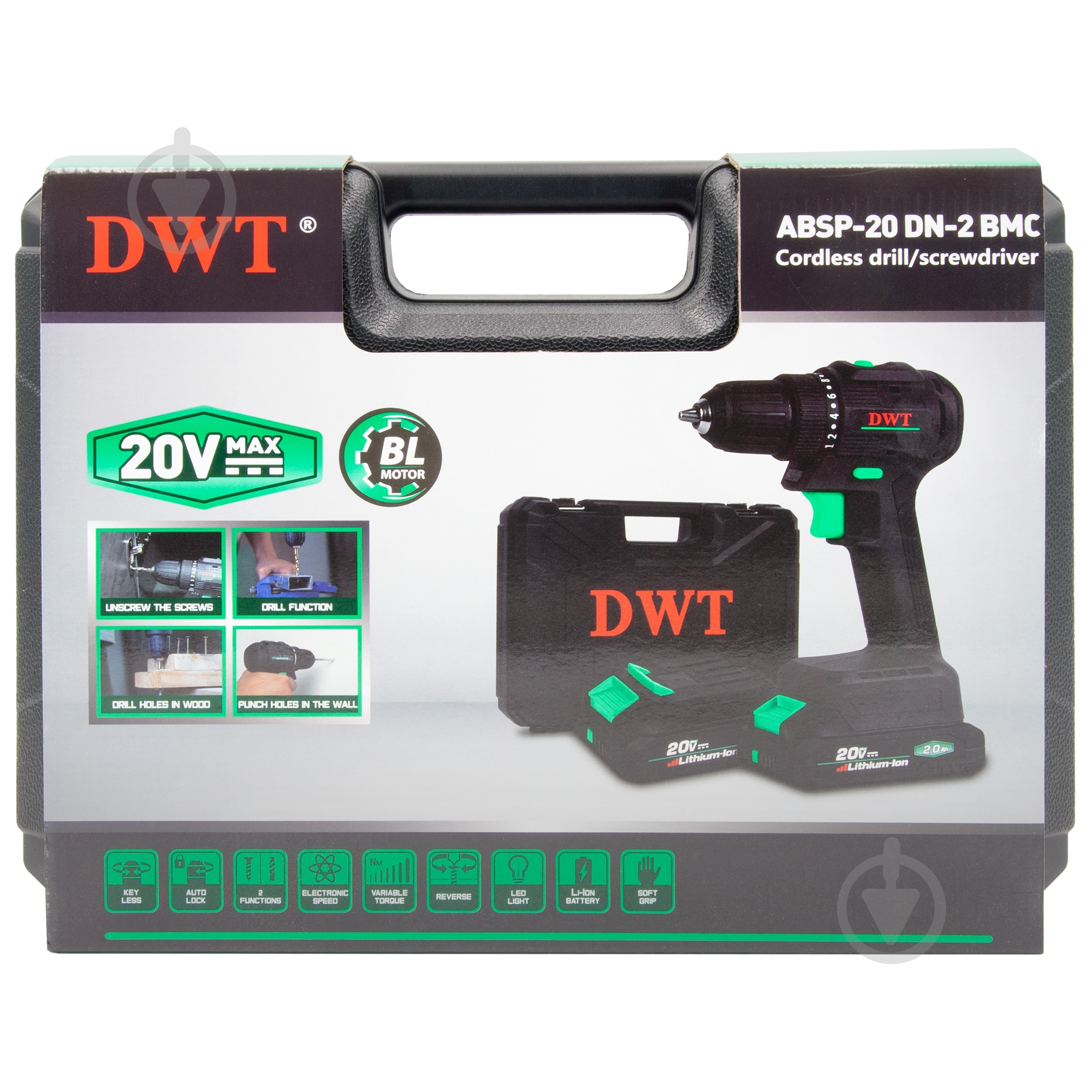 Шуруповерт акумуляторний DWT ABSP-20 DN-2 BMC - фото 9 Шуруповерт акумуляторний DWT ABSP-20 DN-2 BMC - фото 9