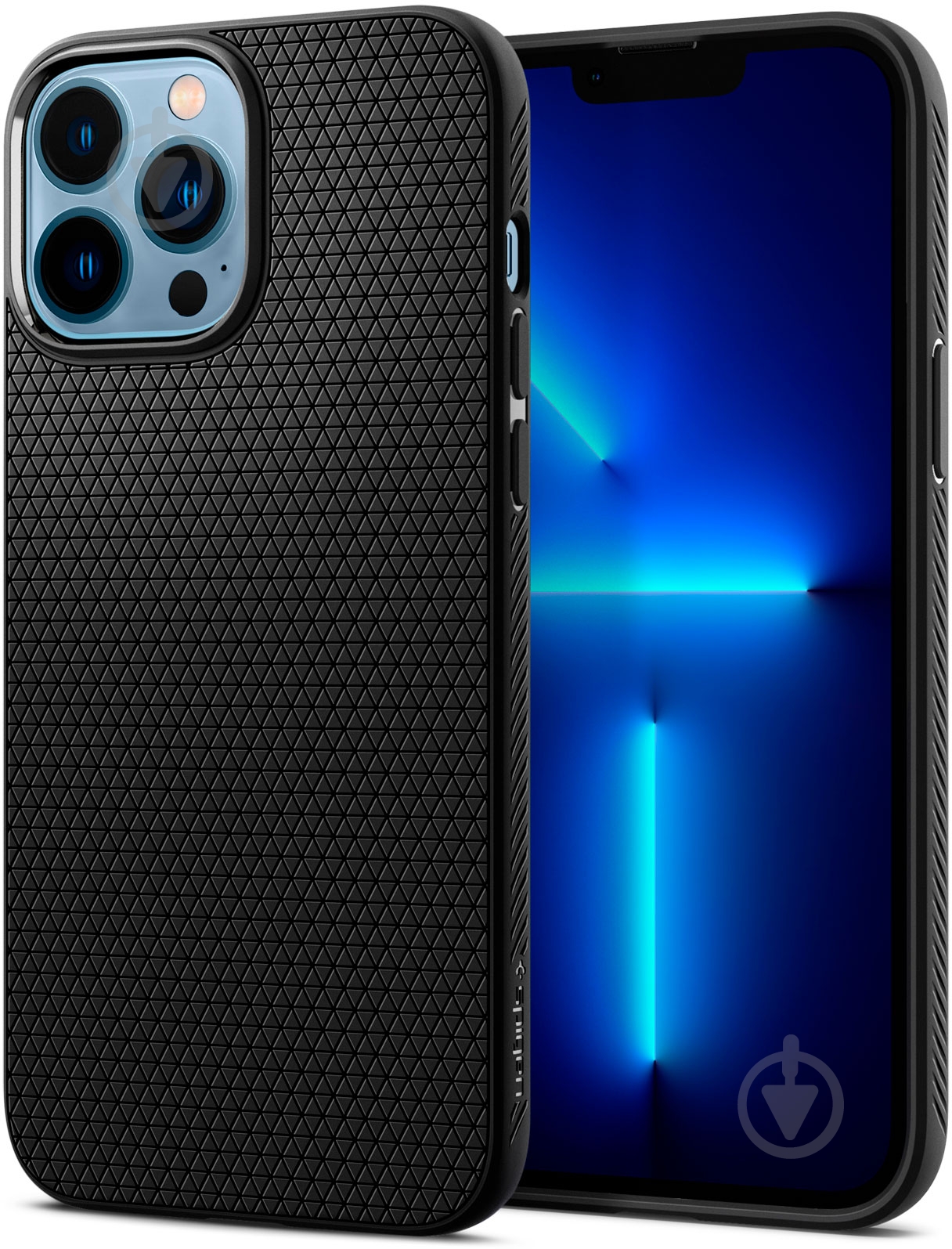 Чехол Spigen Liquid Air для Apple iPhone 13 Pro Max (ACS03201) matt black - фото 3