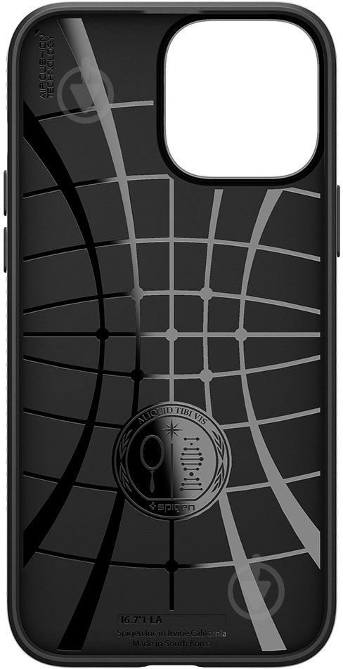 Чехол Spigen Liquid Air для Apple iPhone 13 Pro Max (ACS03201) matt black - фото 5