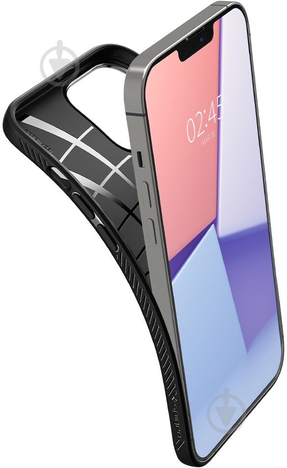 Чехол Spigen Liquid Air для Apple iPhone 13 Pro Max (ACS03201) matt black - фото 9