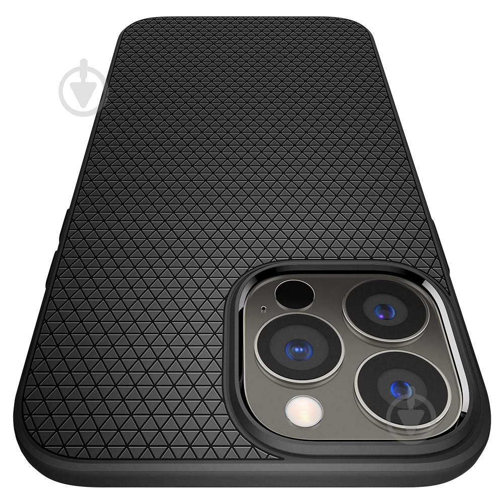 Чехол Spigen Liquid Air для Apple iPhone 13 Pro Max (ACS03201) matt black - фото 8