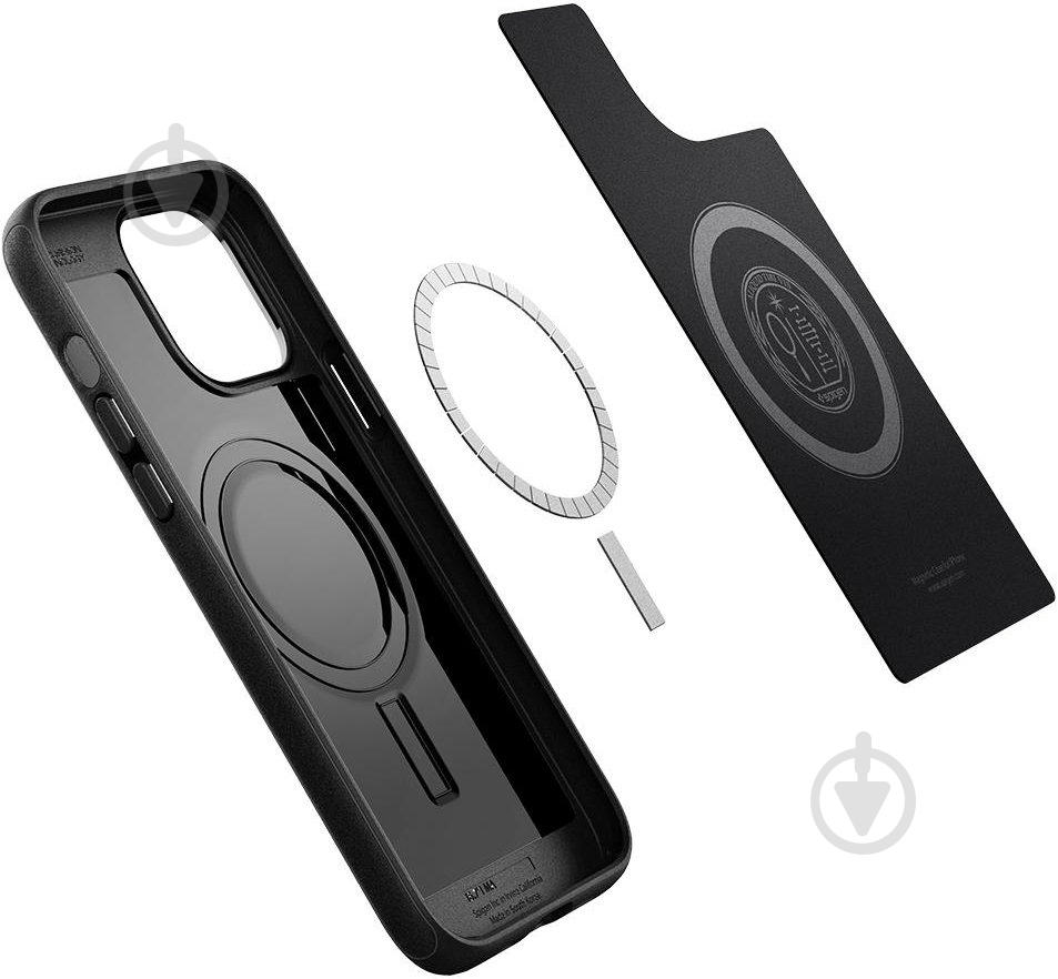 Чехол Spigen Mag Armor для Apple iPhone 13 Pro Max (ACS03226) matt black - фото 9