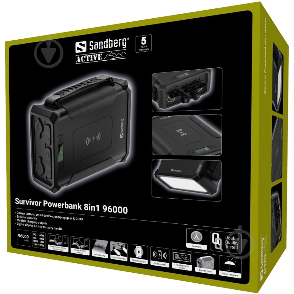 Повербанк Sandberg 96000 mAh black (420-78) - фото 6