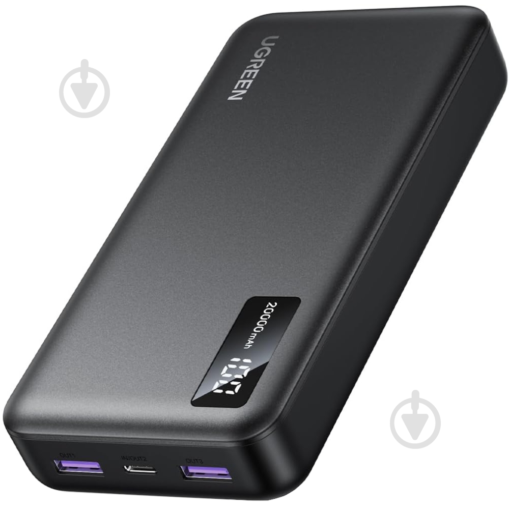 Повербанк UGREEN PB312 20000 mAh black (25683) - фото 1 Повербанк UGREEN PB312 20000 mAh black (25683) - фото 1