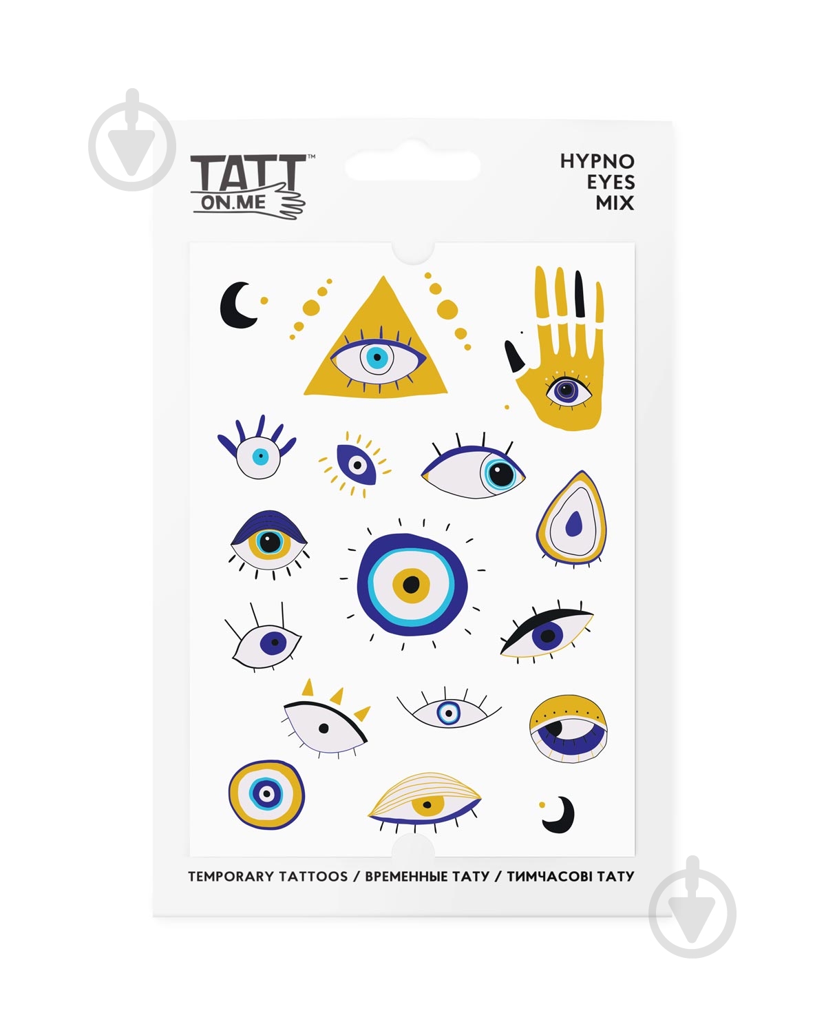 Тату временное TATTon.me Hypno Eyes mix - фото 1 Тату временное TATTon.me Hypno Eyes mix - фото 1
