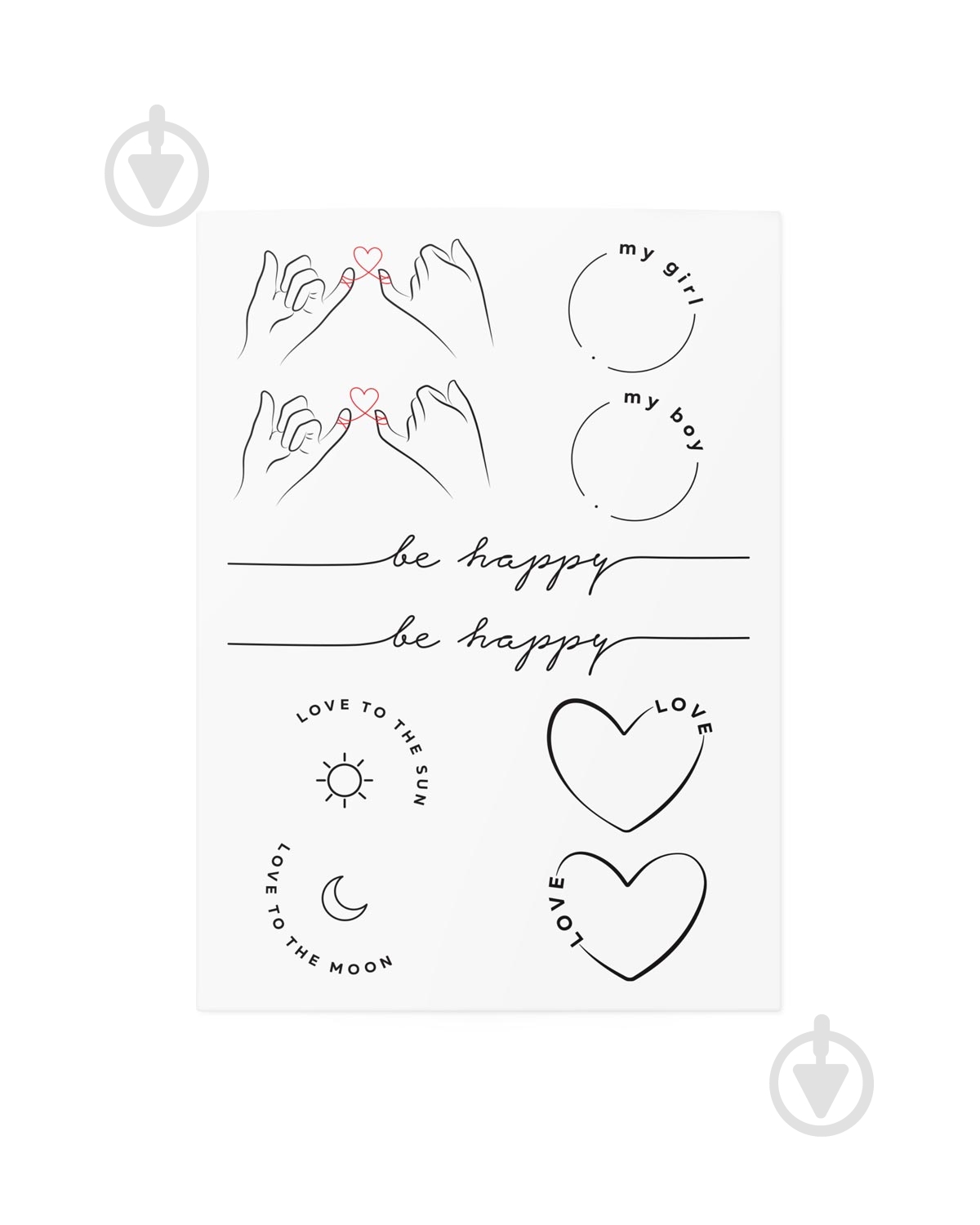 Тату временное TATTon.me Couple mix - фото 2