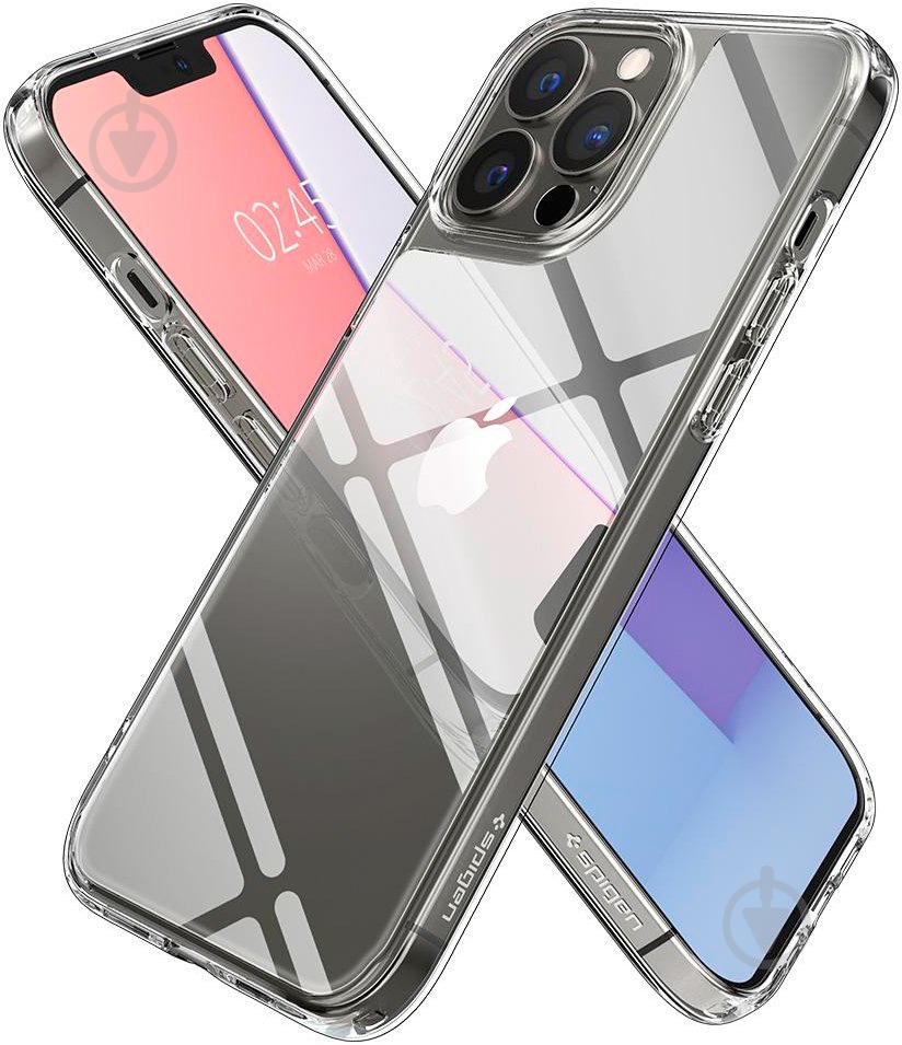 Чехол Spigen Quartz Hybrid для Apple iPhone 13 Pro (ACS03271) crystal clear - фото 8