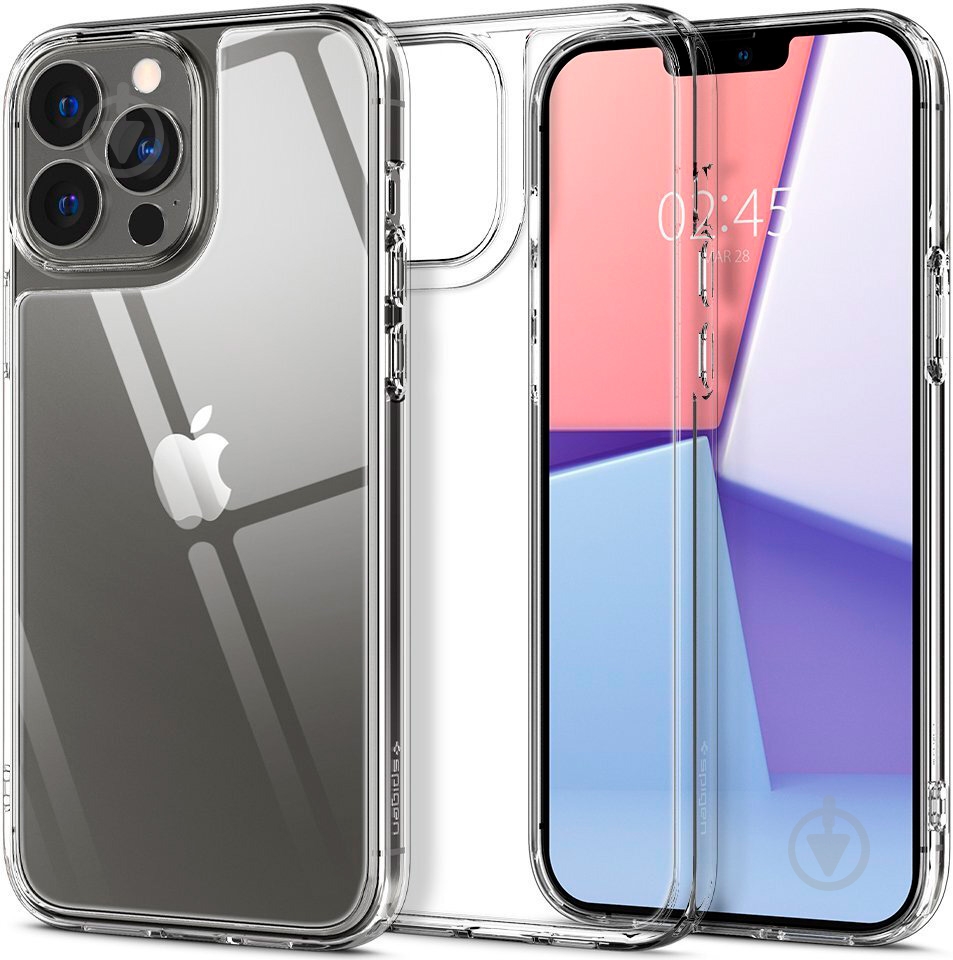 Чехол Spigen Quartz Hybrid для Apple iPhone 13 Pro (ACS03271) crystal clear - фото 2
