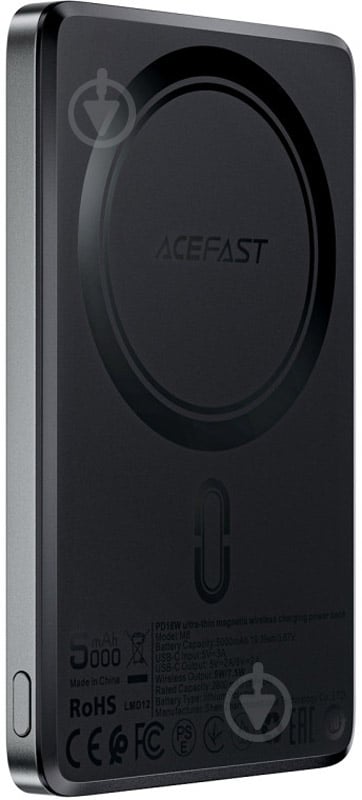 Повербанк Acefast M8 5000 mAh black (6974316283386) - фото 1 Повербанк Acefast M8 5000 mAh black (6974316283386) - фото 1
