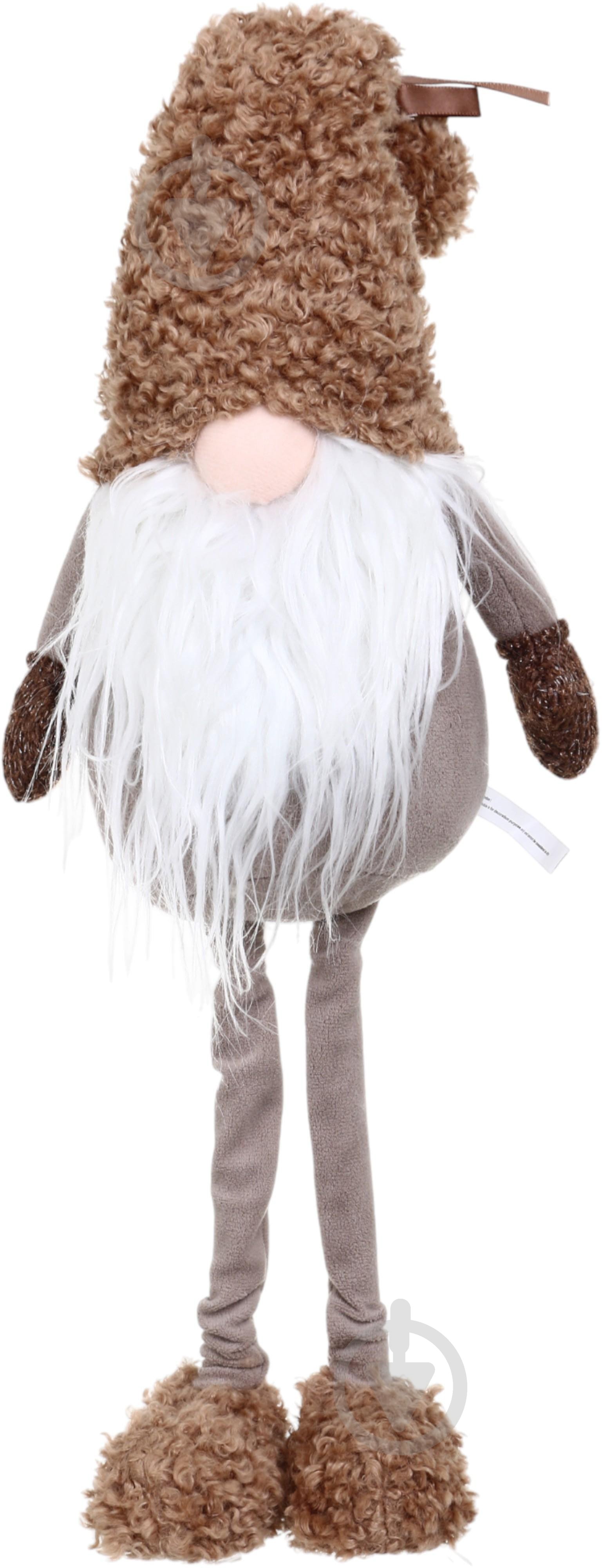 ᐉ Декорация новогодняя гном стоящий бежево-коричневый 16х56 см • Купить в Киеве, Украине • Лучшая цена в Эпицентр