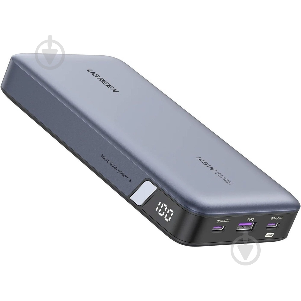 Повербанк UGREEN PB205 25000 mAh black/grey (90597A) - фото 3 Повербанк UGREEN PB205 25000 mAh black/grey (90597A) - фото 3