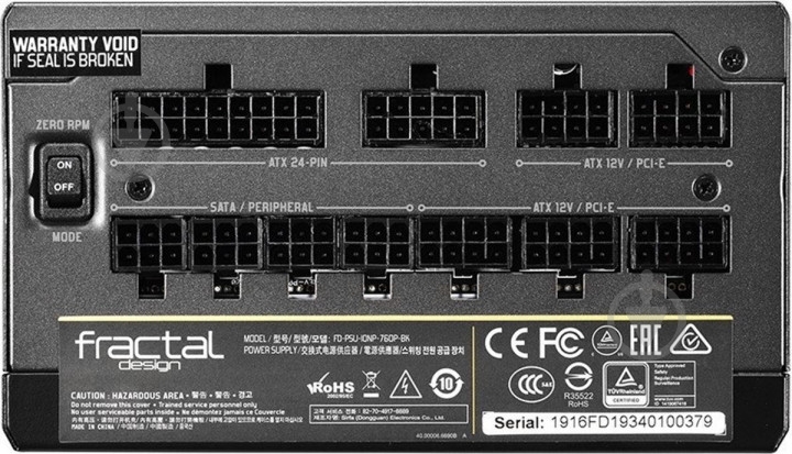Блок живлення Fractal Design Ion+Platinum 560W FD-PSU-IONP-560P-BK-EU - фото 8 Блок живлення Fractal Design Ion+Platinum 560W FD-PSU-IONP-560P-BK-EU - фото 8