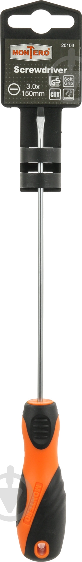 Отвертка Montero SL3×150 мм 20103 - фото 2