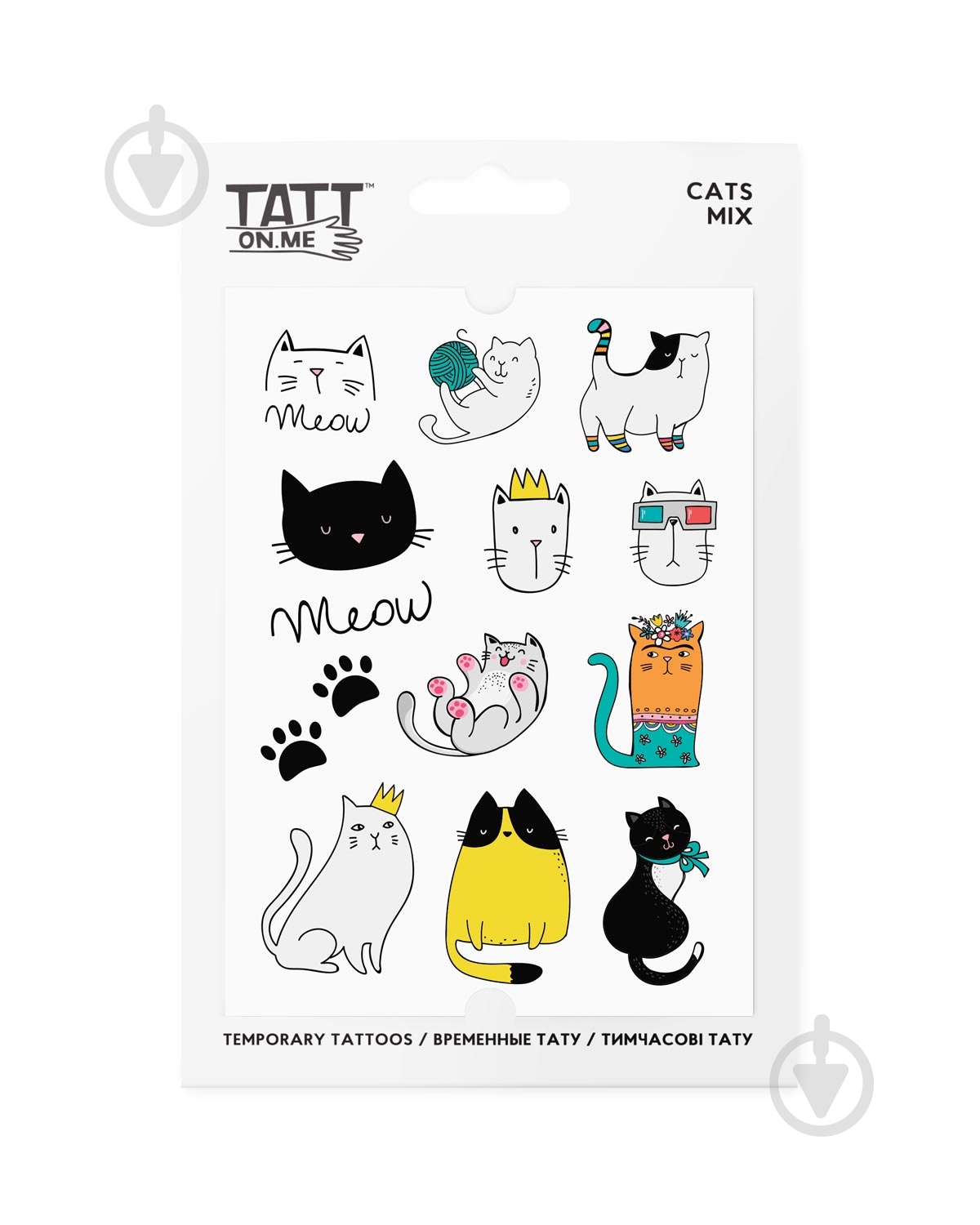 Тату временное TATTon.me Cats mix - фото 1