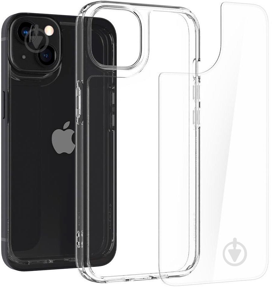 Чохол Spigen Quartz Hybrid для Apple iPhone 13 (ACS03532) crystal clear - фото 5 Чохол Spigen Quartz Hybrid для Apple iPhone 13 (ACS03532) crystal clear - фото 5