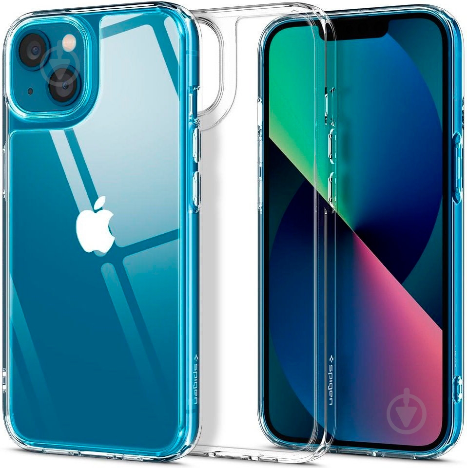 Чохол Spigen Quartz Hybrid для Apple iPhone 13 (ACS03532) crystal clear - фото 3 Чохол Spigen Quartz Hybrid для Apple iPhone 13 (ACS03532) crystal clear - фото 3