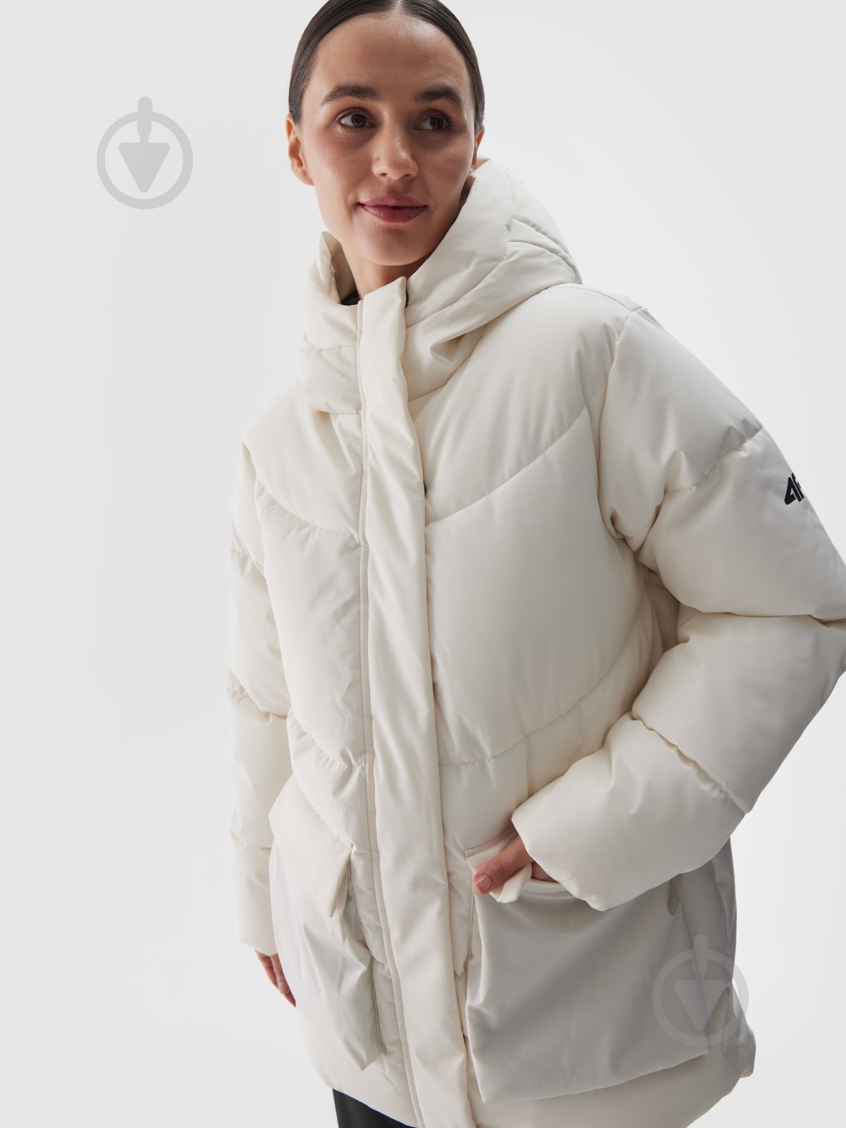 Пуховик женский зимний 4F DOWN JACKET F474 4FWAW24TDJAF474-11S р.L белый - фото 1