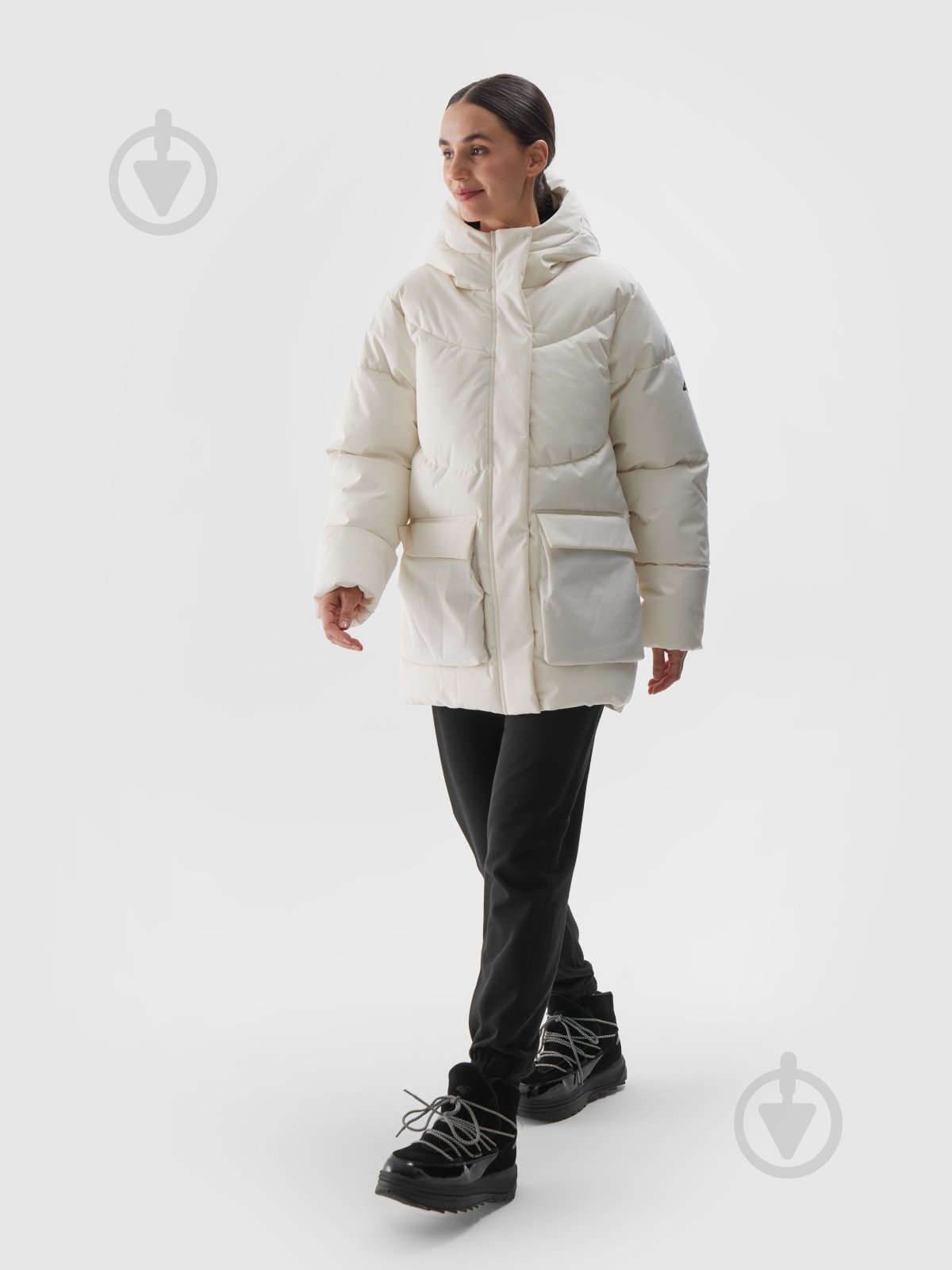 Пуховик женский зимний 4F DOWN JACKET F474 4FWAW24TDJAF474-11S р.L белый - фото 2