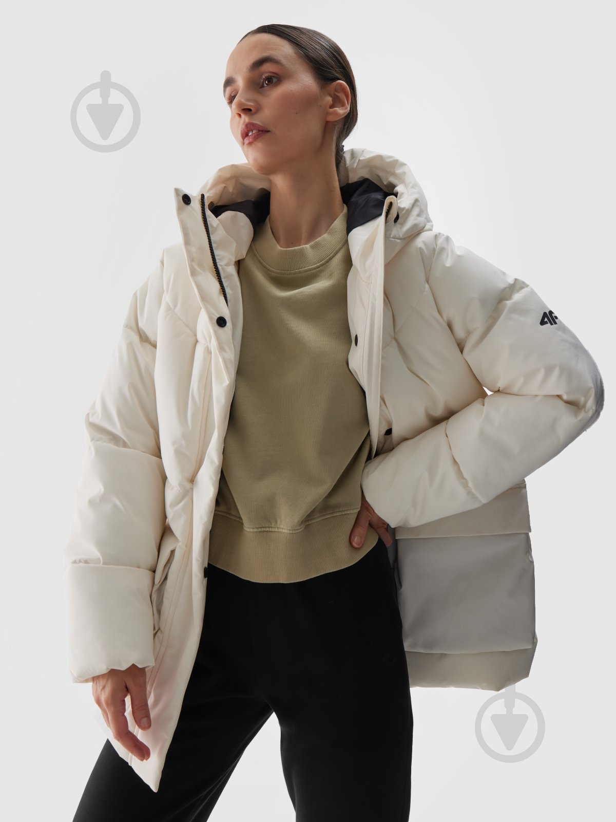 Пуховик женский зимний 4F DOWN JACKET F474 4FWAW24TDJAF474-11S р.L белый - фото 4