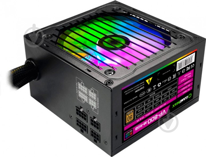 Блок питания GameMax VP-800-M-RGB 800 Вт - фото 1