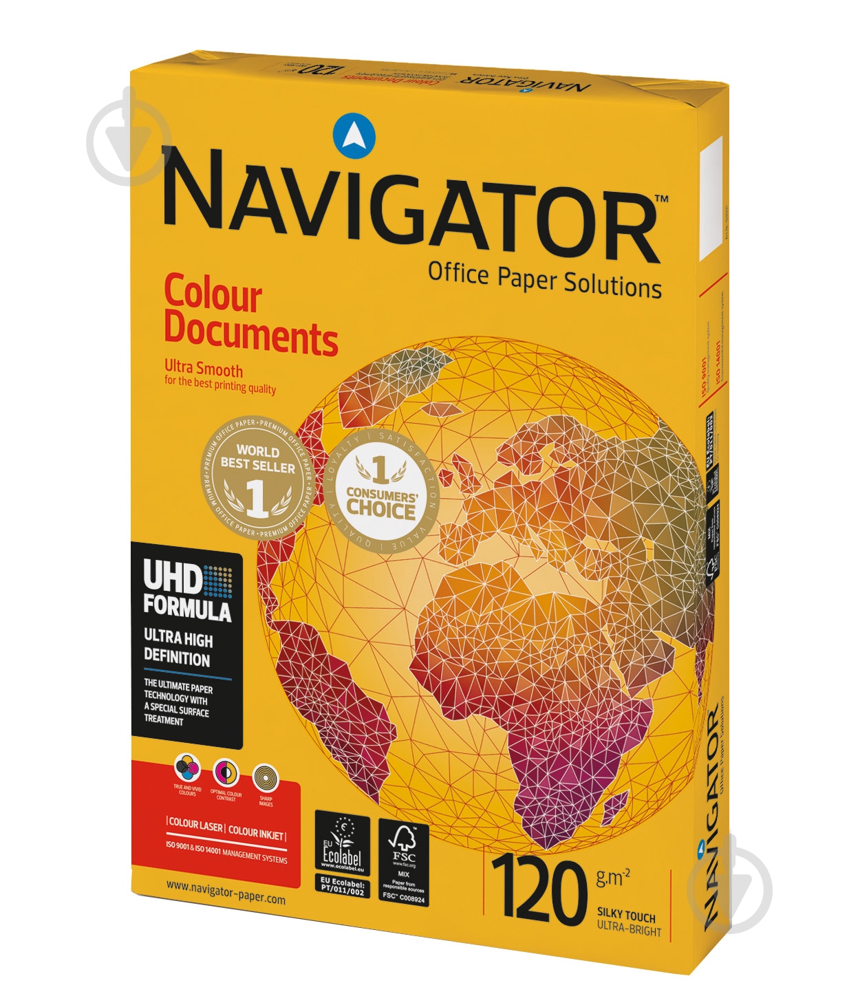 Папір офісний Navigator A4 120 г/м білий 250 аркушів - фото 1