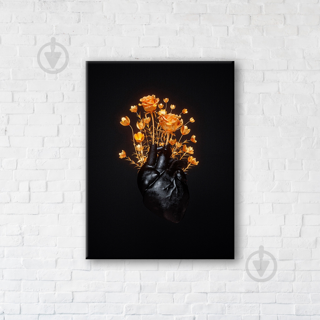 Постер Blooming heart 75x100 см Brushme - фото 1