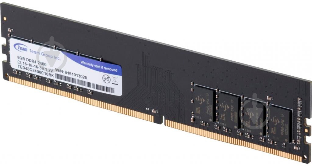 Оперативна пам'ять Team Group DDR4 SDRAM 8 GB (1x8GB) 2400 MHz (TED48G2400C1601) Elite Team - фото 2